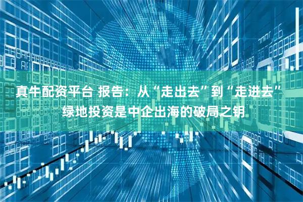 真牛配资平台 报告：从“走出去”到“走进去”  绿地投资是中企出海的破局之钥
